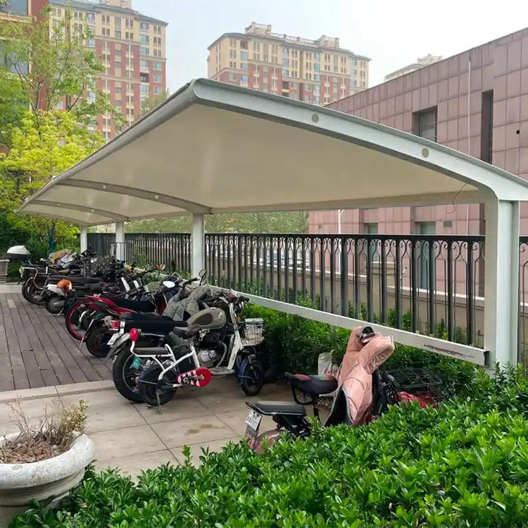 高台县膜结构电动车棚